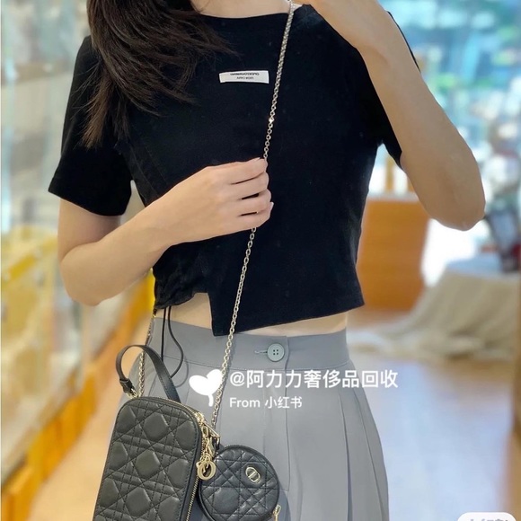 SOLD Authentic CHRISTIAN DIOR LADY DIOR PHONE HOLDER - Picture 8 of 8